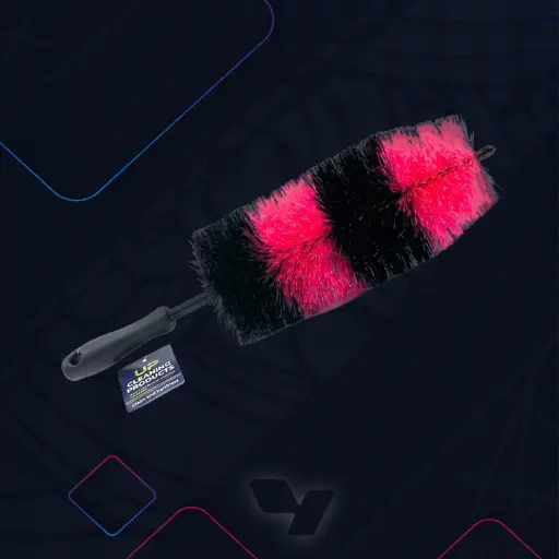 [UP-BRUSH-RIMS-BR] يو بي فرشة جنوط طويله - اسود واحمر 
